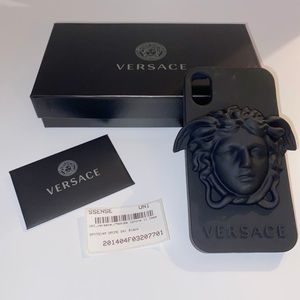 Versace Black Medusa X Phone Case